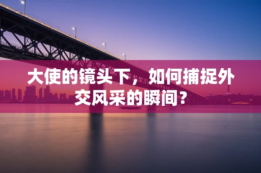 大使的镜头下，如何捕捉外交风采的瞬间？