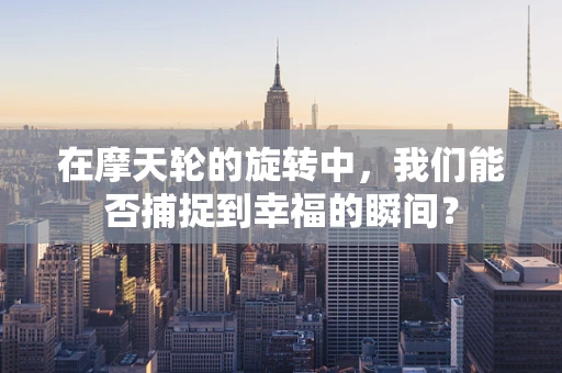 在摩天轮的旋转中，我们能否捕捉到幸福的瞬间？