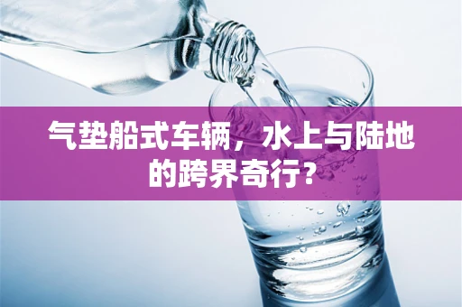 气垫船式车辆，水上与陆地的跨界奇行？