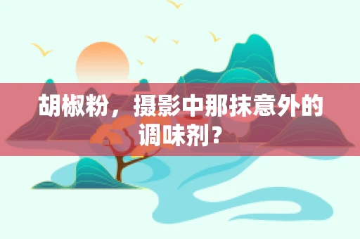 胡椒粉，摄影中那抹意外的调味剂？