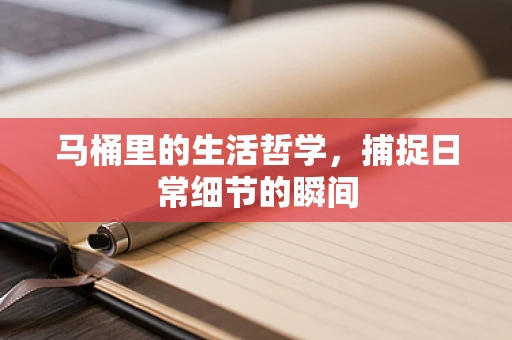 马桶里的生活哲学，捕捉日常细节的瞬间