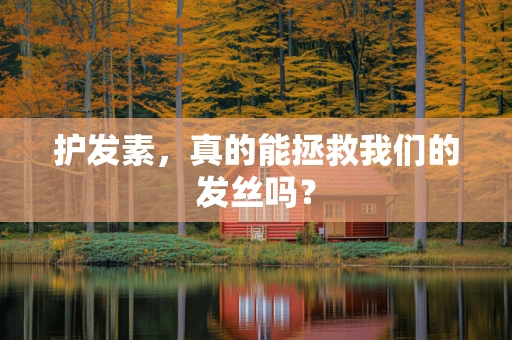 护发素，真的能拯救我们的发丝吗？