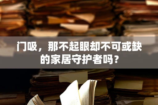 门吸，那不起眼却不可或缺的家居守护者吗？