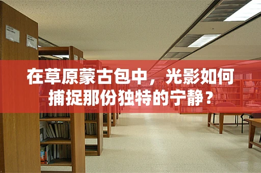 在草原蒙古包中，光影如何捕捉那份独特的宁静？