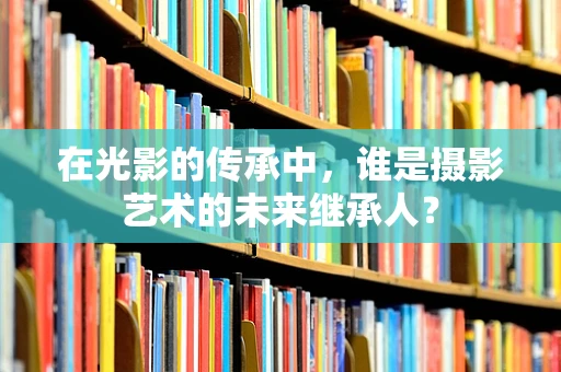 在光影的传承中，谁是摄影艺术的未来继承人？