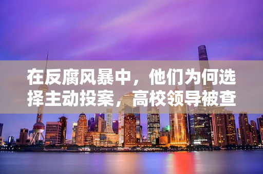 在反腐风暴中，他们为何选择主动投案，高校领导被查的背后思考？