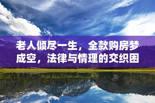 老人倾尽一生，全款购房梦成空，法律与情理的交织困境？