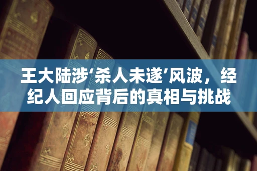 王大陆涉‘杀人未遂’风波，经纪人回应背后的真相与挑战何在？