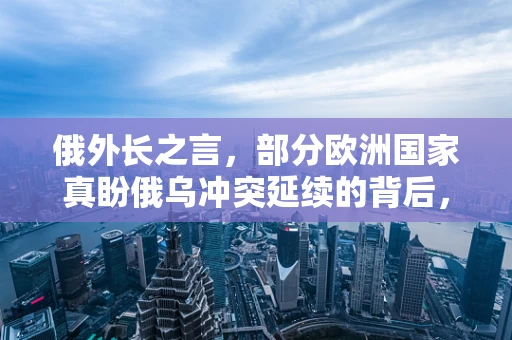 俄外长之言，部分欧洲国家真盼俄乌冲突延续的背后，是何等复杂的地缘政治考量？