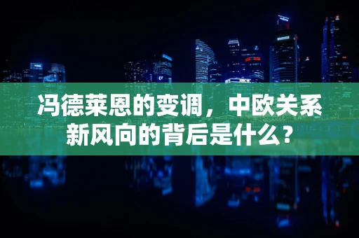 冯德莱恩的变调，中欧关系新风向的背后是什么？