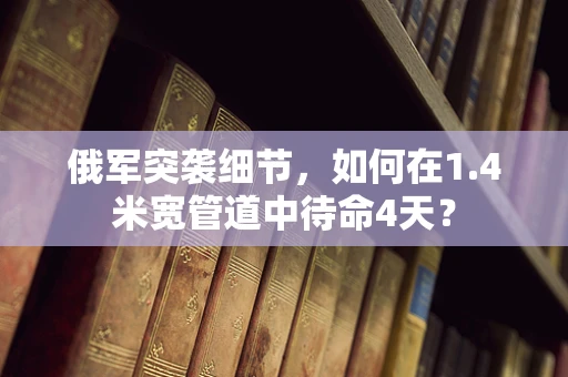 俄军突袭细节，如何在1.4米宽管道中待命4天？