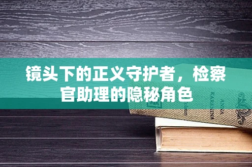 镜头下的正义守护者，检察官助理的隐秘角色