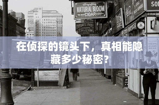 在侦探的镜头下，真相能隐藏多少秘密？